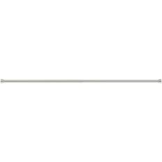 GoodHome Athens Ikaria Satin Grey Nickel Effect Extendable Single Curtain Pole Set 1200mm-2100mm Dia 28mm