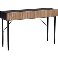 MDF Console Tables Beliani Modern Black Console Table