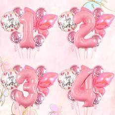 Birthdays Animal & Character Balloons Shein Colorful Butterfly Balloon Set 7pcs