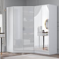 Mirror wardrobe Reflect 2 Door Corner and 2 Door Mirror Set Wardrobe