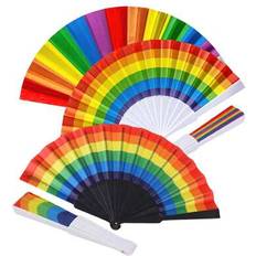 Cold Air Fans Hand Held Fans Shein Rainbow Handheld Fan 1pc 2pcs