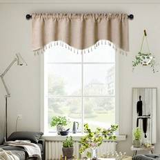 Curtains & Accessories Shein Beige S-Shaped Tassel Curtain 1pc