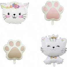 Brown Foil Balloons Shein Cartoon Cat Shape Foil Balloons