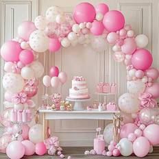 White Balloon Arches Shein Pink Bow Balloon Arch Kit 120 Pcs 12/10/5 Inch