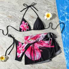 Florals Bikini Sets Shein Floral Ombre Print Bikini Set - Women