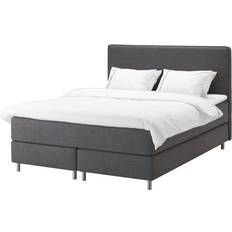 IKEA 200cm Sängar IKEA DUNVIK Vågstranda Fast Nordberget Skiftebo 160x200 cm Mörkgrå Kontinentalsäng