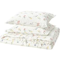 IKEA Pildvärgmal 2 Örngott 240x220 50x60 cm Vit/Blommönster Påslakan Vit