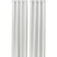 IKEA Gardiner & Tilbehør IKEA Ginstmott Gardiner 1 Par Vit Med Öljetter 145x250 cm