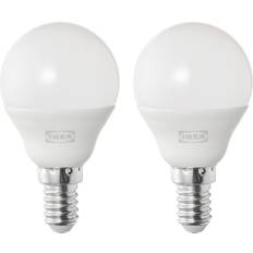 IKEA Ljuskällor IKEA Solhetta LED Ljuskälla E14 470 Lumen Globformad Opalvit