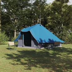 Tipi tent vidaXL Family Tent Tipi Blue 8-Person Waterproof