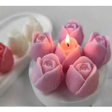 Candle Making on sale Shein Tulip Shaped Silicone Candle Plaster Mold 1pc