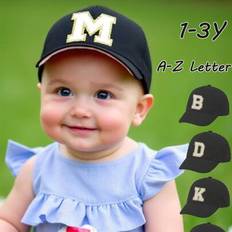 Gold Accessories Shein Toddler Children 26 Letter Baseball Cap - Gold