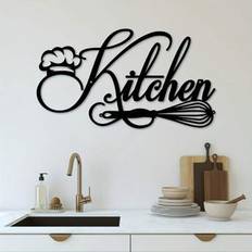 Shein Rustic Farmhouse Metal Kitchen Sign 1pc Wall Decor