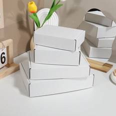 Shein 5pcs Set White Courier Packaging Boxes