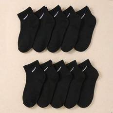 S Socks Shein Striped Design Socks Pack Of 10 - Breathable