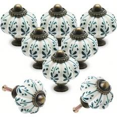 Cabinet Knobs on sale Shein 8 Pcs Elegant Vintage Pumpkin Ceramic Cabinet Knobs