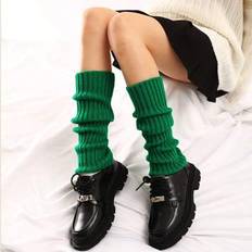 Green Arm & Leg Warmers Shein Women's Green Leg Warmer With Knitted Leg Warmers - Warm Keep Cosplay