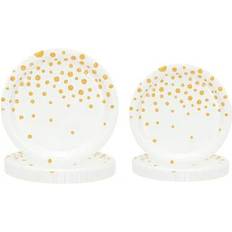 Gold Disposable Plates Shein Round Disposable Paper Plates 10pcs 20pcs