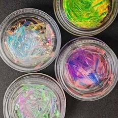 Nail Decoration & Nail Stickers on sale Shein Iridescent Glass Nail Art Flakes - 4-Colors