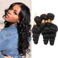 Hair Wefts Shein 3 Bundles Human Hair Loose Wave Bundles 100% Unprocessed