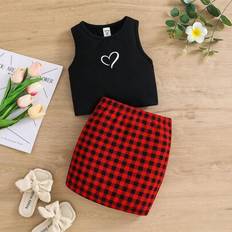 Children's Clothing Shein Girl Kid Vacation Elegant & Cute Set - 2pcs