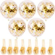 Party Latex Balloons Shein 12inch Gold Confetti Balloons 20pcs