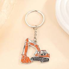 Wallets & Key Holders Shein Excavator Shaped Keychain - Personalized Classic Zinc Alloy
