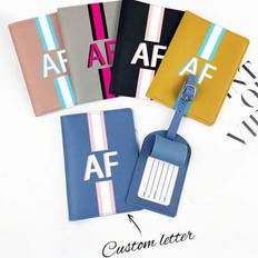 Multicoloured Travel Accessories Shein Custom Luggage Tag Thickened PU Leather Boarding Pass