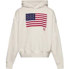 Ralph Lauren Hoodies Barnkläder Ralph Lauren Flag-Appliqué French Terry Hoodie - Vit