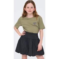 Børnetøj Kids Only Kogrex Leo Heart T-Shirt - Brun/Oliven/Sort