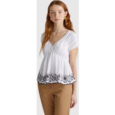 United Colors of Benetton Bluser United Colors of Benetton Bluse - Navy/Hvid