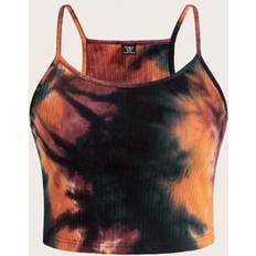 Tie Dye Tank Tops Shein Plus Size Women's Tie Dye Knit Casual Tank Top - Summer