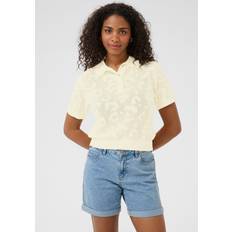Kaffe Dame Polotrøjer Kaffe Abela Polo T-Shirt - Hvid