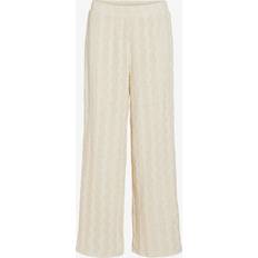 Spets Byxor & Shorts Vila Vilumena Hw Wide Pants - Beige