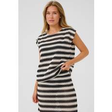 Blonde Bluser Kaffe Molin Bluse Sort - Hvid