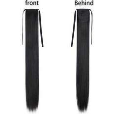 Real Hair Ponytails Shein Human Remy Hair Extensions Ribbon Ponytail Clips-In Horsetail
