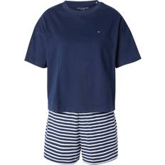 Tommy Hilfiger Dame Nattøj Tommy Hilfiger Ss Prt Pj Short Set - Blue