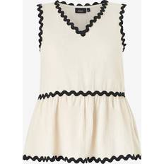 Zizzi Överdelar Zizzi Blus mCinna S/L Blouse - Beige