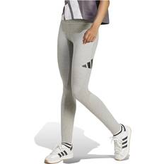 Grå Leggings adidas Big Logo Cotton Leggings - Medium Grey Heather/Black