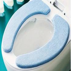 Pink Toilet Accessories Shein 2 Pieces SoftTouch Washable Polyester Toilet Seat Cover