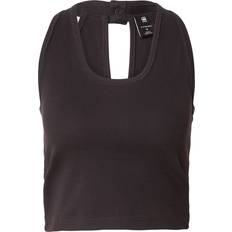 G-Star Dame T-shirts G-Star Back Snap Slim Cropped T-Shirt - Black