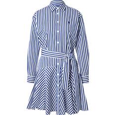 Randiga Klänningar Polo Ralph Lauren 80/2 MW CTN Pwlsl-dad Dam Korta Klänningar - Royal/White