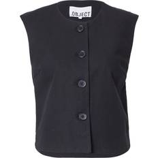 Object Dam Västar Object Objaura RE Waistcoat 139 Dam Kostymvästar - Black