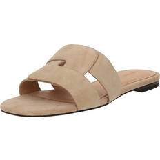 & Other Stories Sko & Other Stories Premium Sandaler I Ruskind Med Firkantet Design Lyse Beige