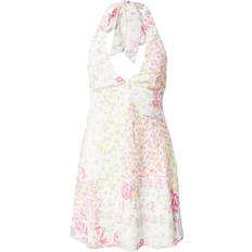 Hollister Sommerkjole - Gul/Oliven/Lys Pink/Hvid