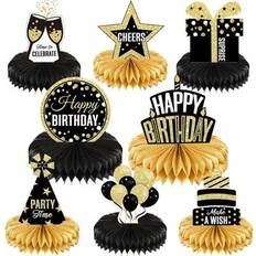 Shein Happy Birthday Theme Honeycomb Ornament Decoration 8pcs
