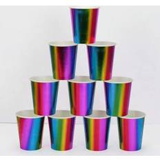 Shein Metallic Rainbow Paper Cups 10pcs 20pcs