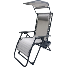 Zero Gravity Chair Canopy and Cup Holder Grey