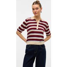 Vero Moda Dame Polotrøjer Vero Moda Awsikita Strikket Poloshirt