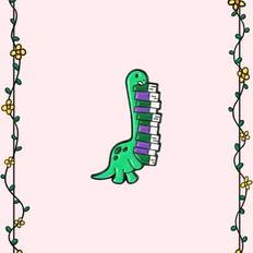 Shein Cute Dinosaur Doctor Brooch - Cartoon